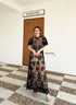 ORANGE JUICE  Black Lacey Maxi Dress